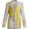 Bead-embellished twill blazer - Jaquetas e casacos - 