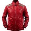 Beat It Red Leather Jacket - Jaquetas e casacos - $266.00  ~ 228.46€