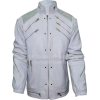 Beat It White Leather Jacket - アウター - $266.00  ~ ¥29,938