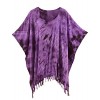 Beautybatik Boho Hippie Tie Dye Tunic Blouse Kaftan Plus Size Top XL to 4X - Tunic - $30.99 