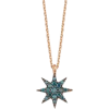 Bee Goddess blue star necklace - Collares - 
