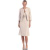 Beige with Gold Foil Mother of Bride Dress Jacket Included - Haljine - $115.00  ~ 98.77€