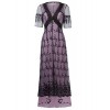 Belle Poque Steampunk Victorian Titanic Maxi Dress Tea Party Gown Antique Dress - sukienki - $29.99  ~ 25.76€