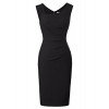 Belle Poque Women Vintage Sleeveless Pencil Dress Cocktail Party Bodycon Dress - ワンピース・ドレス - $19.88  ~ ¥2,237