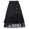 Belle Poque Women's Steampunk Gothic Vintage Victorian Gypsy Hippie Party Skirt - Faldas - $22.99  ~ 19.75€