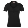 Belle Poque Women’s Vintage 50s Pinup Tops Sweetheart Short Sleeves T-Shirts BP563 - 半袖衫/女式衬衫 - $13.99  ~ ¥93.74