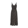 BerryGo Women's Sexy V Neck Ruffle Floral Party Maxi Dress - ワンピース・ドレス - $19.99  ~ ¥2,250