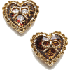 Betsey Johnson Heart Leopard earrings - Uhani - 