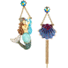 Betsey Johnson mermaid earrings - Brincos - 