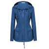 Beyove Women's Hooded Lightweigt Waterproof Rainwear Outdoor Long Slim Raincoat - Outerwear - $19.99 