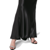Bias Cut Flared Long Silk Skirt - People - 