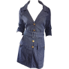 Biba Denim Nautical 1970s dress - Jeans - 