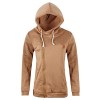 Bifast Women Casual Hooded Long Sleeve Oblique Zipper Outwear Fashion Hoodies - Outerwear - $79.99  ~ £60.79