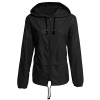 Bifast Women's Quick-Drying Front-Zip Lightweight Packable Hoodie Hiking Outdoor Raincoat Jacket - Outerwear - $33.99 