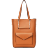 Big Capacity PU Leather Casual Tote Bag - Borsette - 