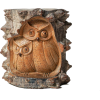 Bikicraft Etsy owl wood sculpture - 饰品 - 