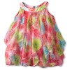 Biscotti Baby Girls' Covered In Roses Vertical Ruffle Dress - 连衣裙 - $12.79  ~ ¥85.70