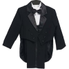 Black & White Boys & Baby Boy Tuxedo Suit, Special occasion suit, Tailcoat, Pants, Shirt, Bowtie & Cummerbund - Suits - $31.90 