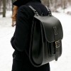 Black Leather Backpack 4 - Nahrbtniki - 
