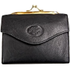 Black Leather French Purse W/ Accordion Card Case - Clutch bags - $24.99 
