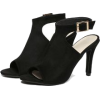 Black Peep Toe Ankle Strap Hig - Plataformas - 