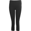 Black Seamless Capri Leggings Three Quarter Length - 紧身裤 - $5.95  ~ ¥39.87