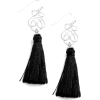 Black Tassel Earrings  - My photos - 