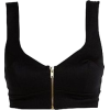 Black Zip Front Bralette - Camicia senza maniche - 