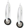 Black Glass Earrings - Uhani - 