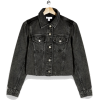 Black Acid Wash Hacked Off Denim Jacket - Jaquetas e casacos - £20.00  ~ 22.60€