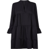 Black Blouse Dress - Dresses - 
