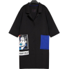 Black. Blue. Coat - Jacket - coats - 