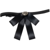 Black Bow Ribbon Lolita - Collares - 