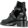 Black Ceinture Leather ankle boots - Boots - 