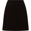 Black Cord Skirt - Faldas - 