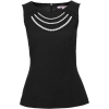 Black Crown Jewels Top - Camisa - curtas - 