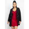 Black Double-breasted Solid Coat - Jakne i kaputi - $46.75  ~ 296,98kn