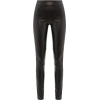 Black Faux Leather Pants - Resto - 