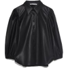 Black Faux Leather Shirt - Resto - 