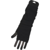 Black Fingerless Arm Warmers - Rękawiczki - 