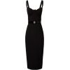 Black Fitted Dress - Платья - 