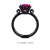 Black Gold And Ruby Ring - Кольца - $1,799.00  ~ 1,545.13€