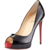 Black Heels with Red Tip - Zapatos clásicos - 
