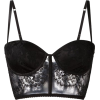 Black Lace Bustier  - Camisas sin mangas - 