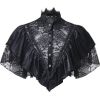Black Lace Crop Top - Bolero - 