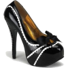 Black Lace Trimmed Heel - Scarpe classiche - 