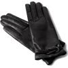 Black Leather Gloves - Luvas - 