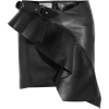 Black Leather Skirt - Saias - 