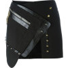 Black Leather Skirt - Faldas - 