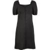 Black Linen Dress - Vestidos - 